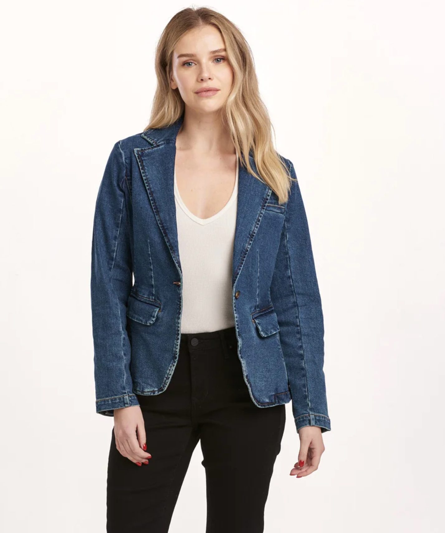 Dear John Minah Denim Blazer | Maddy & Coco
