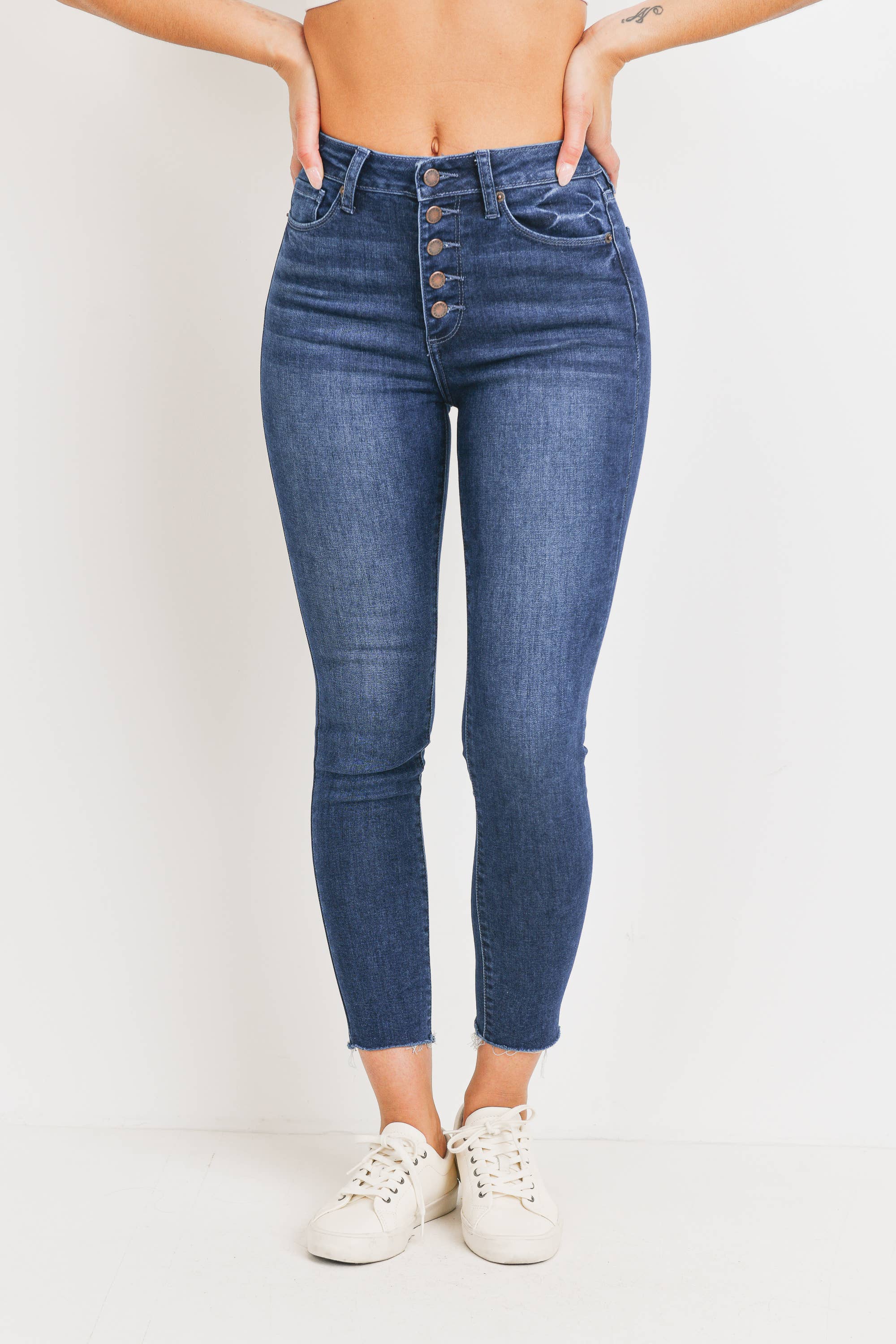 Just USA Jeans High Rise Button Up Skinny
